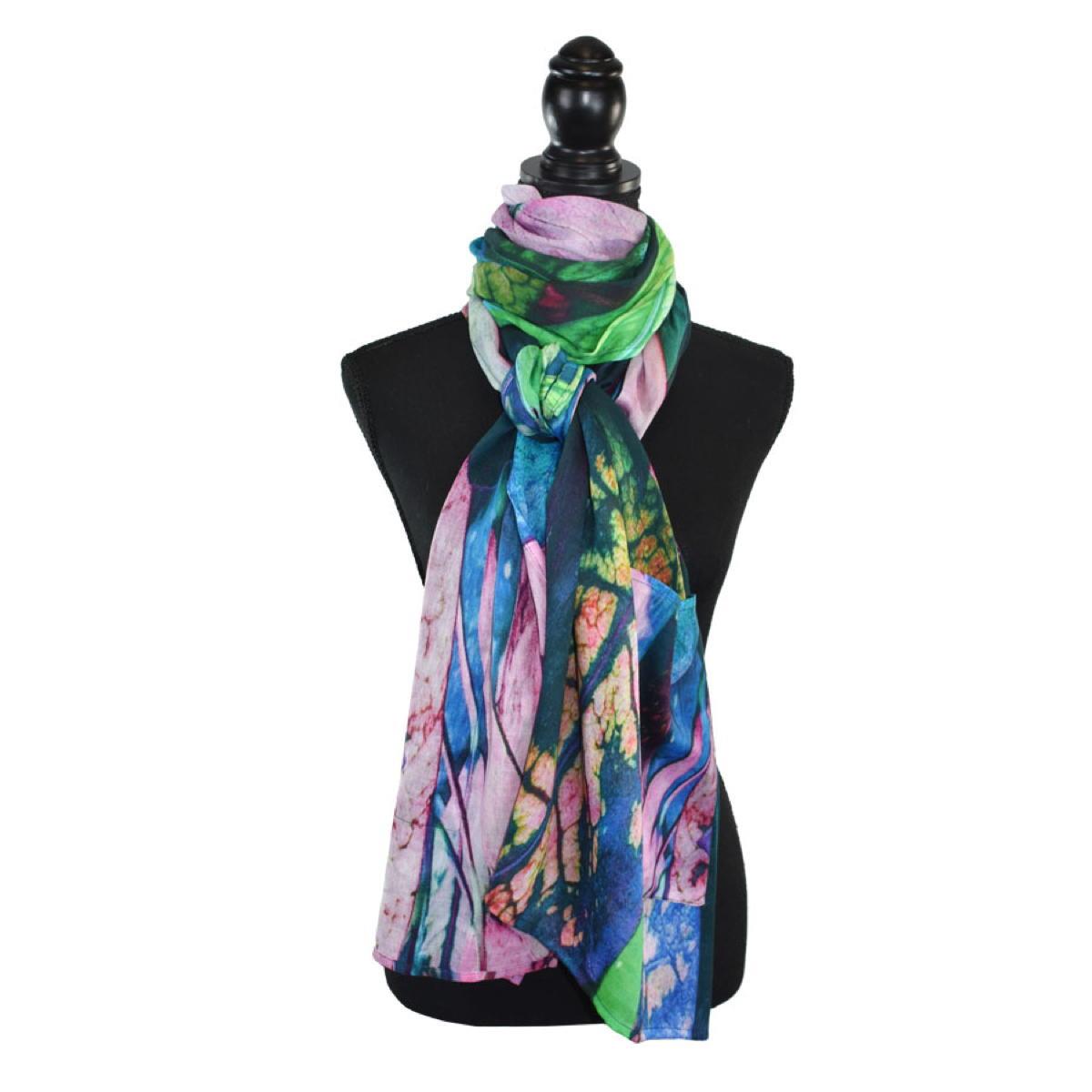 Dupatta Designs Paradise Leaf Print Scarf Wrap
