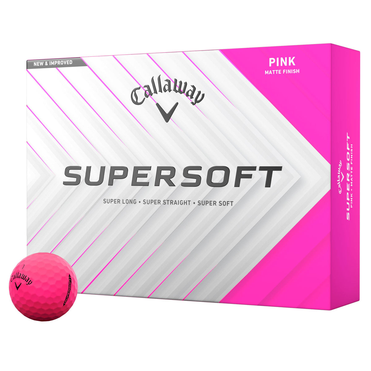 Callaway Supersoft Pink 2025 Golf Balls - 1 Dozen