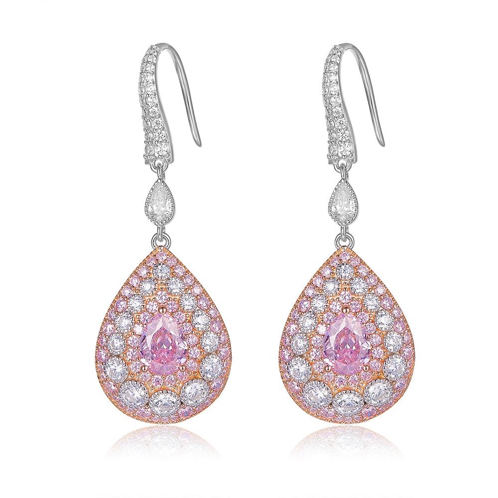 Anna Zuckerman Cote de Rose Teardrop Earrings
