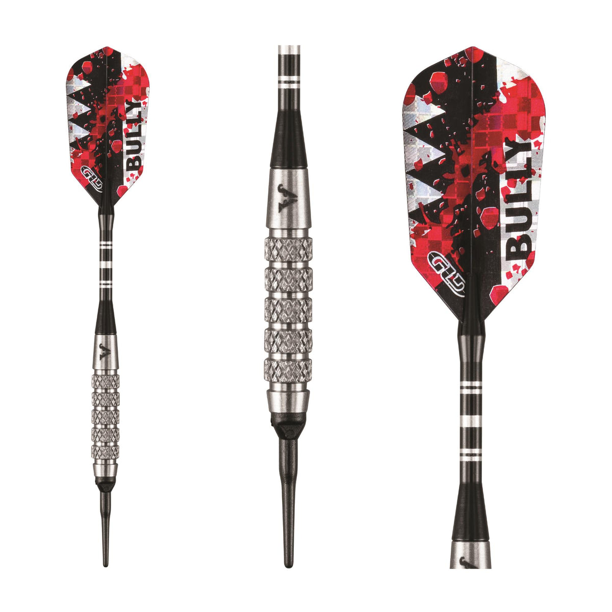 Viper Bully Tungsten Soft Tip Dart Set 5 Knurled Rings 18 Grams