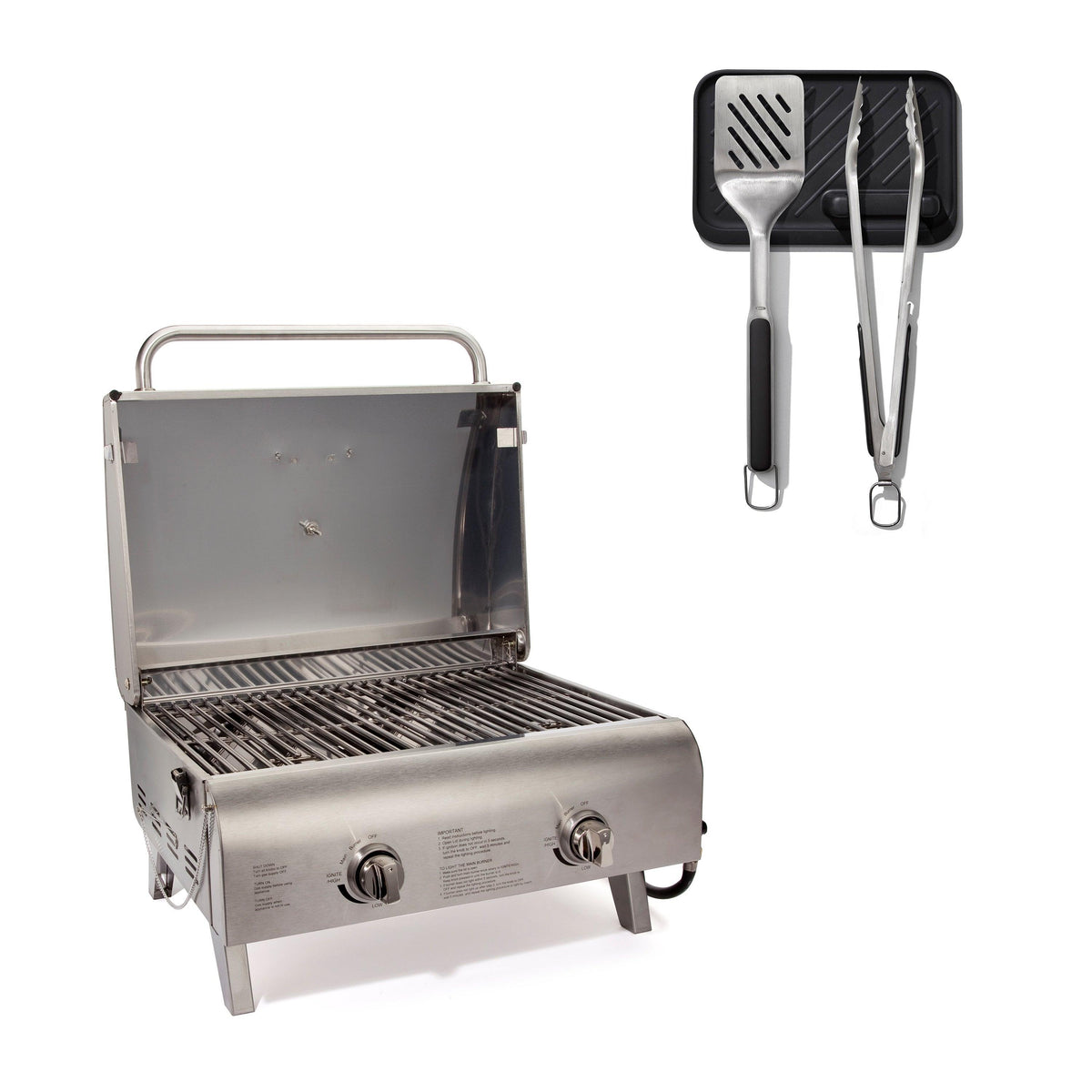 Cuisinart Outdoors Tabletop Gas Grill Cooking Set