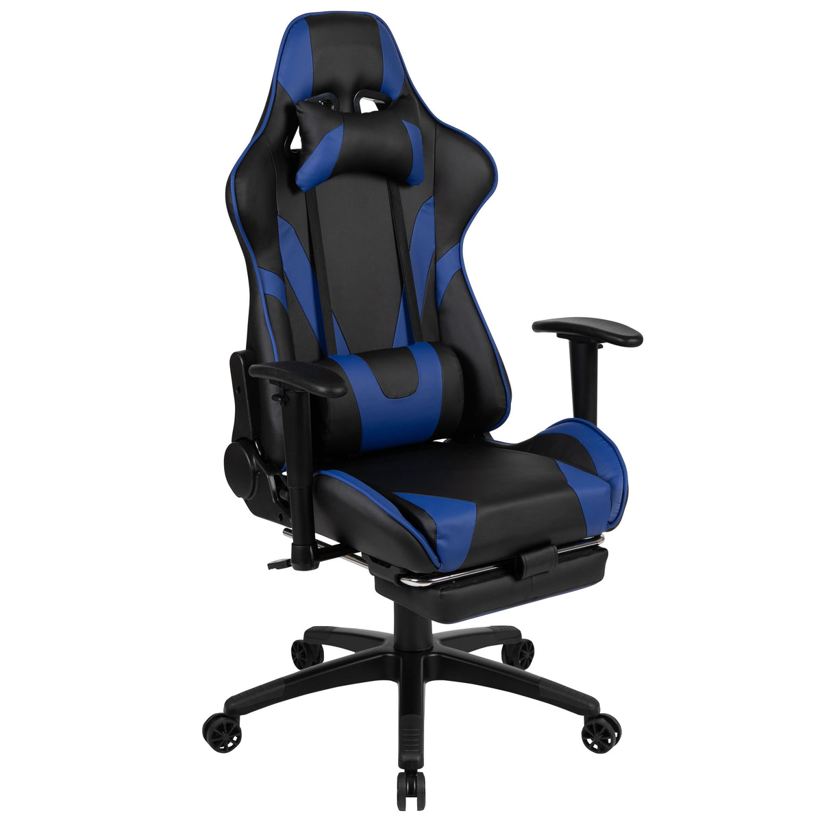 OSC Designs Black/Blue X30 Series Reclining Gaming Chair