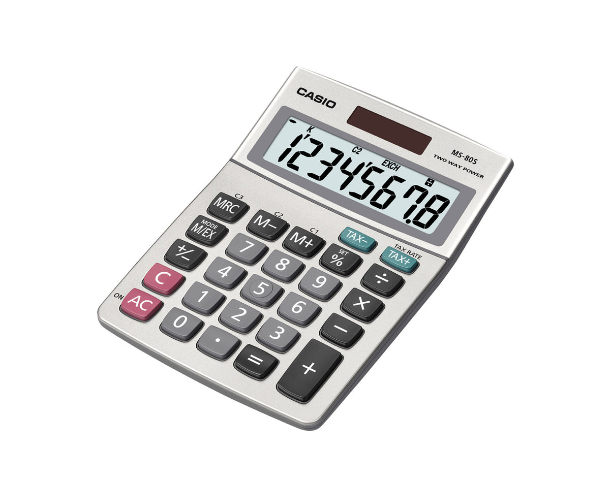 Casio Desktop Calculator With 8-Digit Display