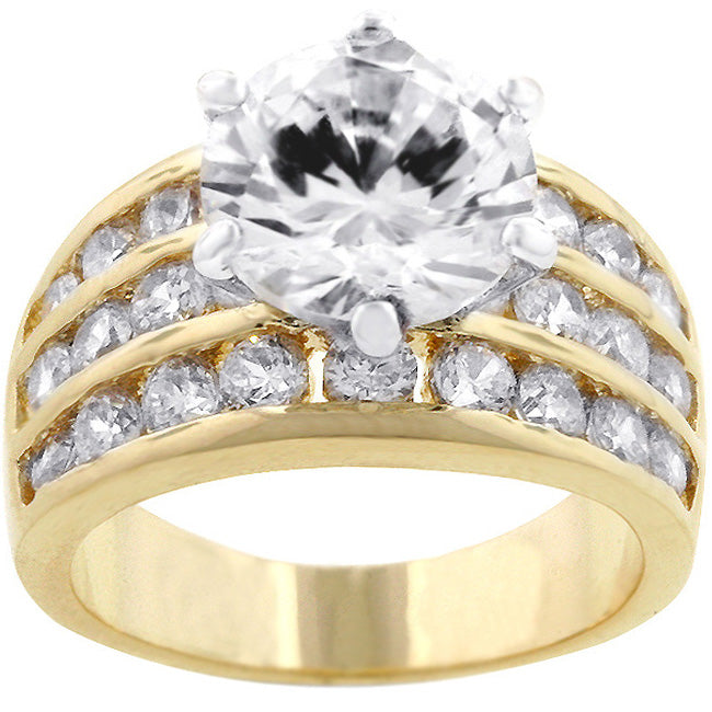 Completely Bella Classic Gold Triple Engagement Ring(7)