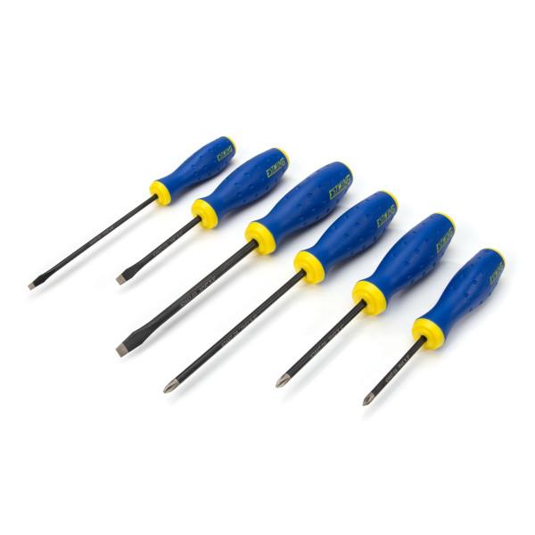 JS Products Estwing 6pc Magnetic Diamond Tip Screwdriver Set