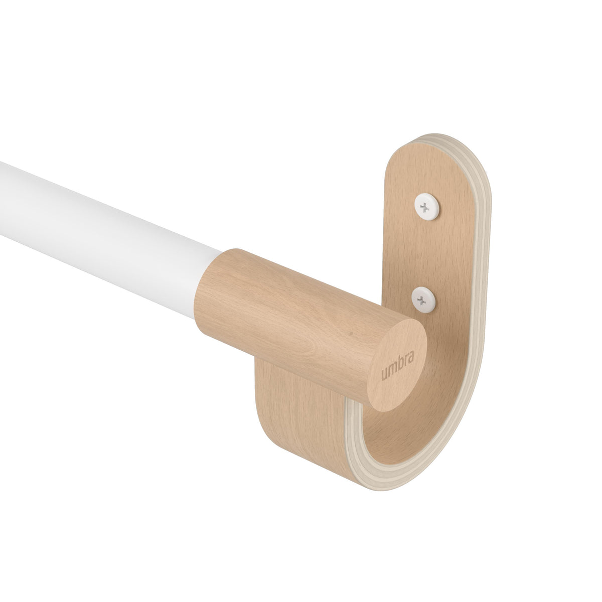 Umbra Bellwood Rod 1" 42-120 Wht/Natural