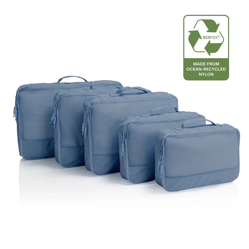 Heys Ecotex Packing Cube 5pc Set - Blue Ocean