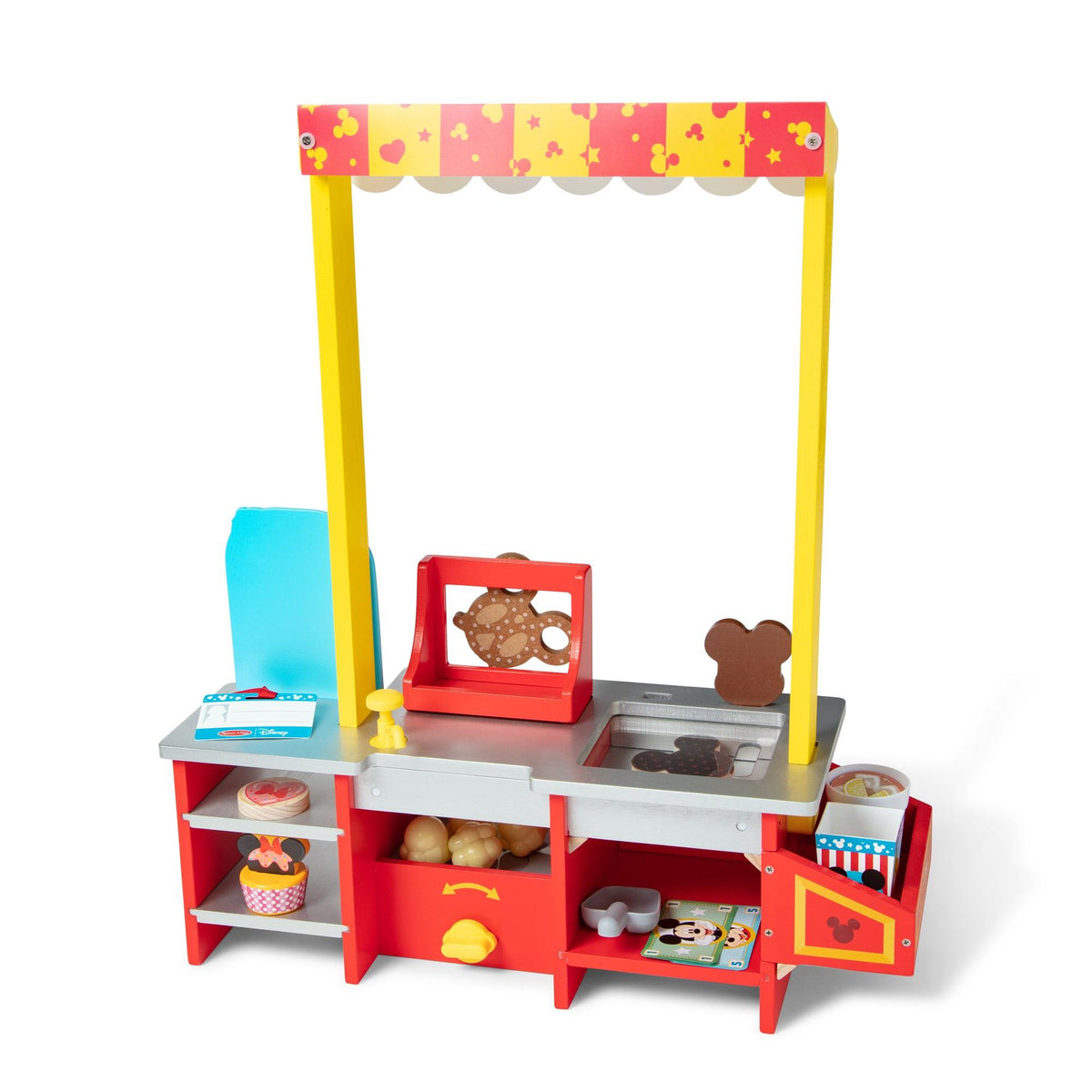 Melissa & Doug Disney Snacks & Popcorn Wooden Food Counter Ages 3-6 Years