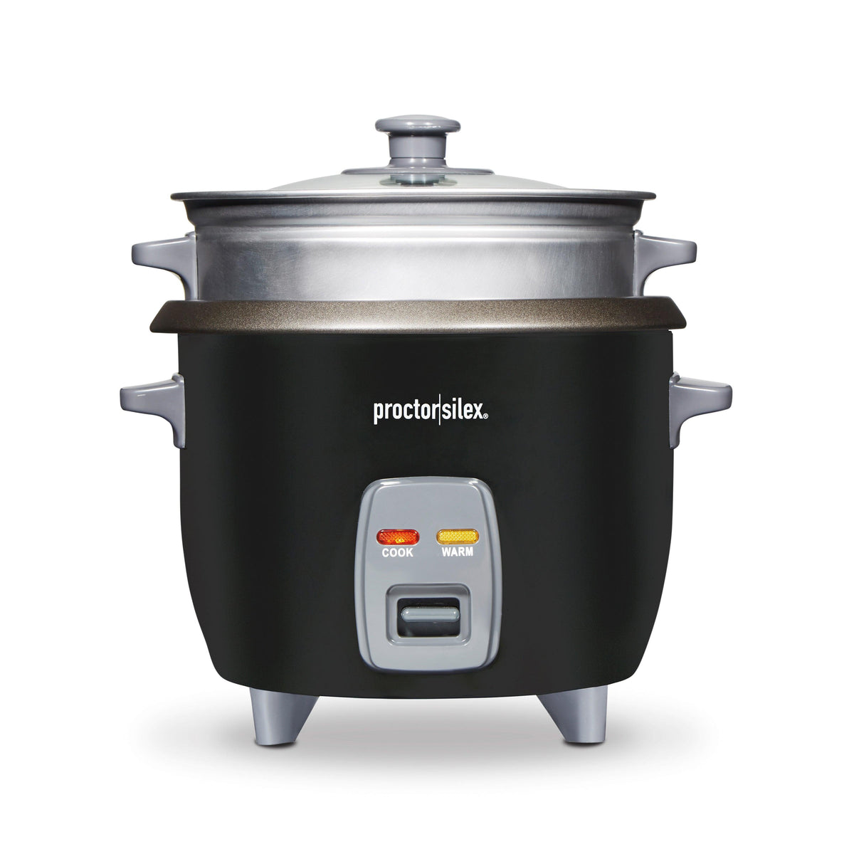 Proctor Silex 6 Cup Rice Cooker & Steamer Black