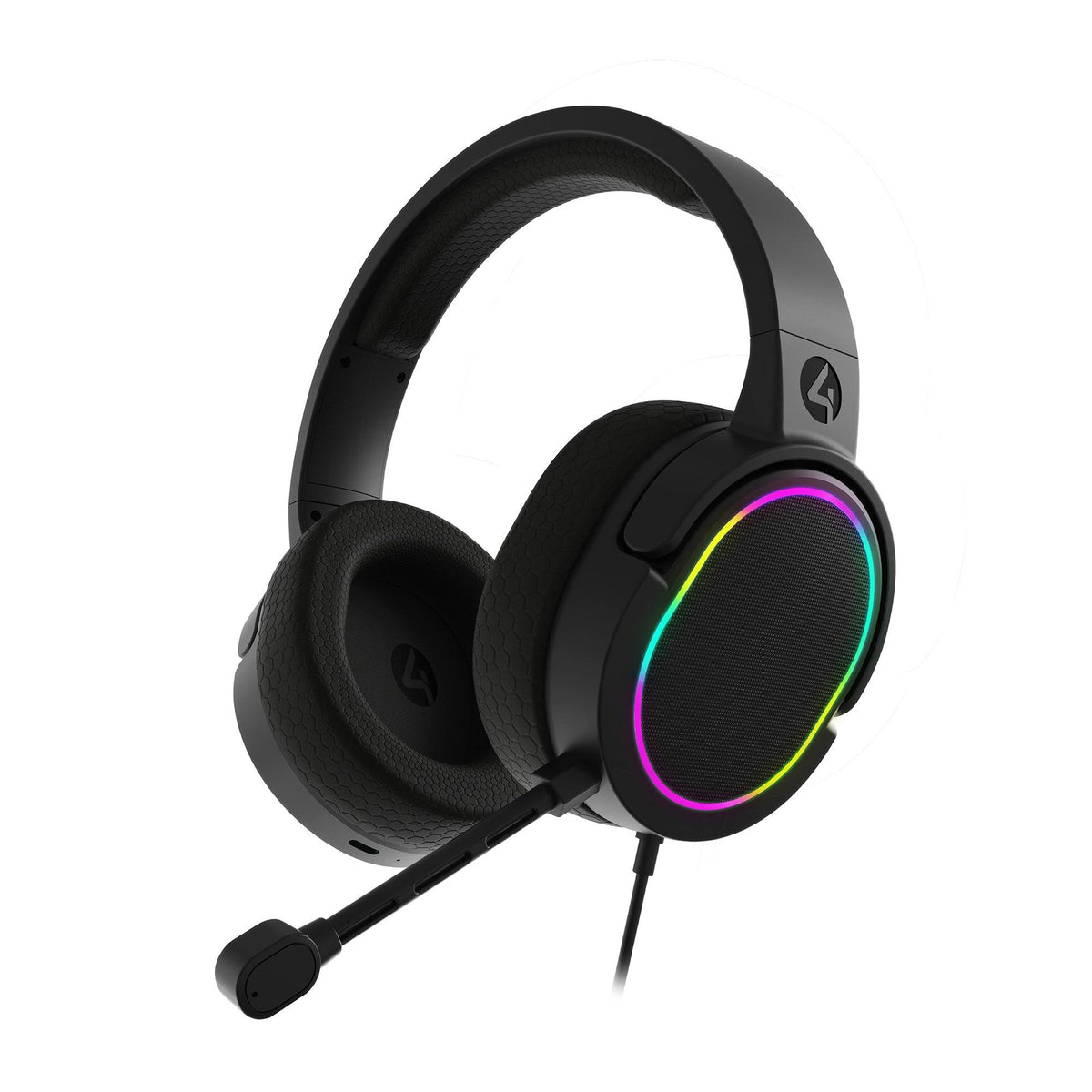 4Gamers Panther Premium Light Up Gaming Headset Black
