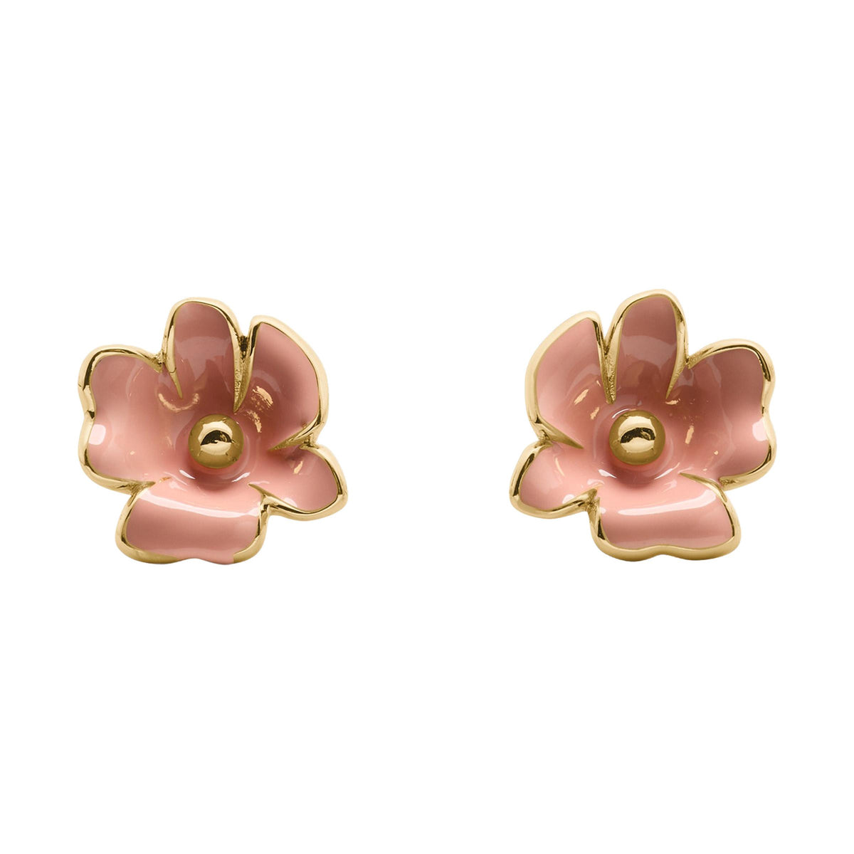 kate spade new york Golden Bloom Flower Studs - Pink/Gold