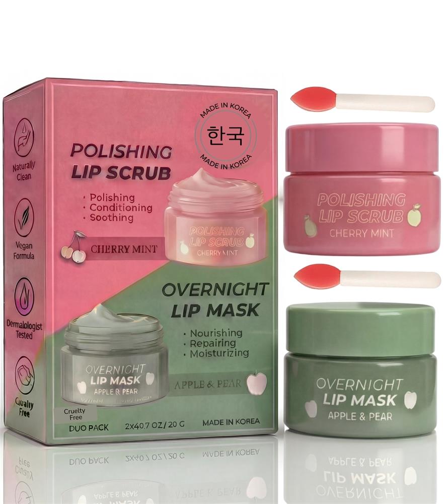 Lovery Korean Skincare Lip Care Duo Set Size 2 Pieces