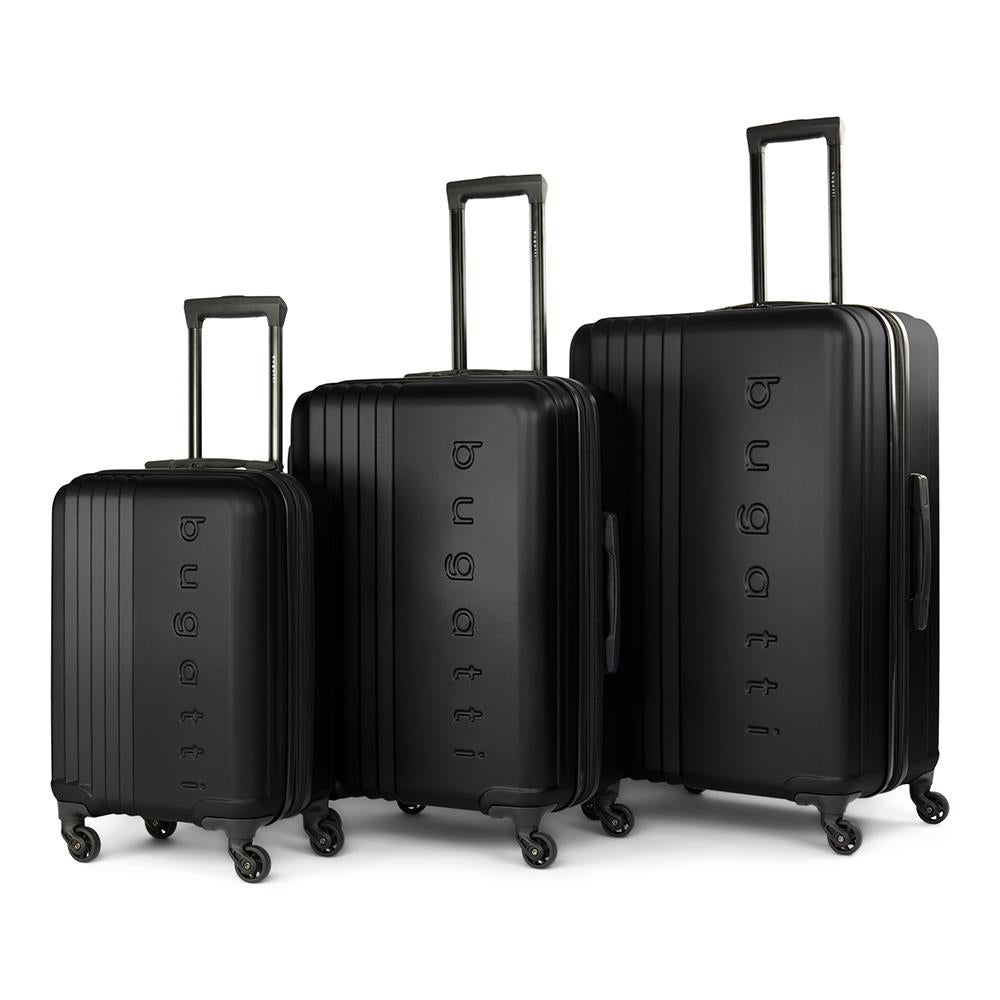 Bugatti Classic 3-Piece Hardside Luggage Set (Black)