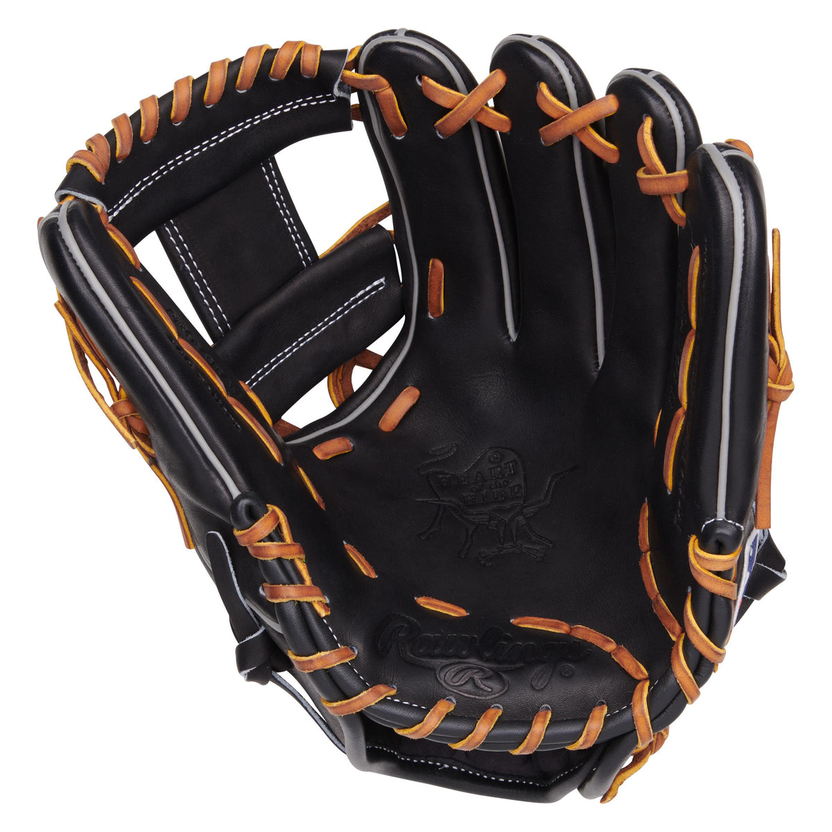 Rawlings - Heart of the Hide Series 11.5-Inch Black Infield Baseball Glove, RHT