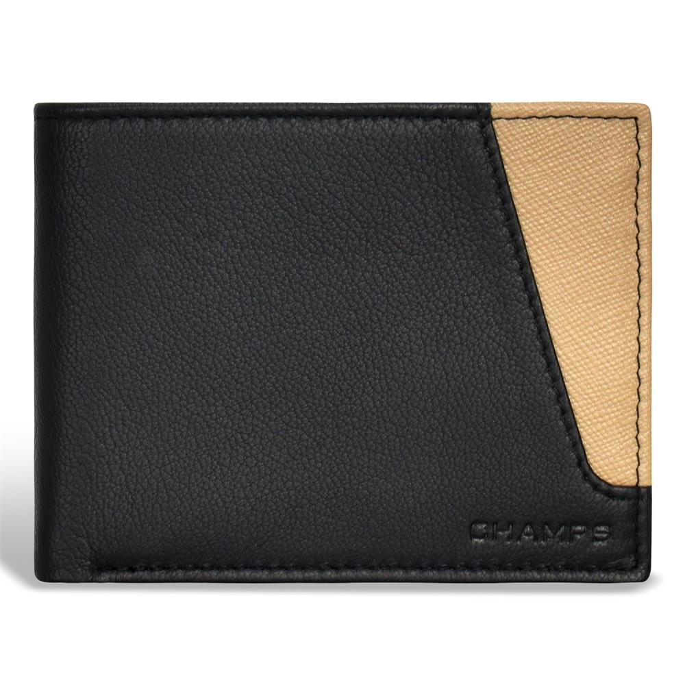 Champs Luggage Iconic Leather Bi-Fold Wallet Size 4.25"x3.5"