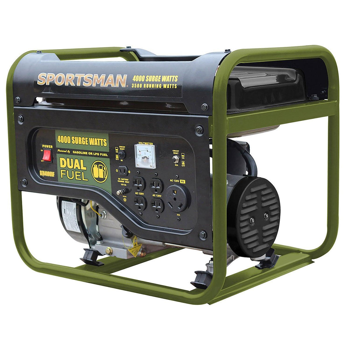 Buffalo Tools Sportsman 4000 Surge Watt Portable Dual Fuel Generator - Not CARB Compliant