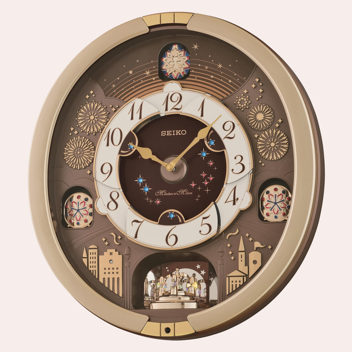 Seiko Clocks MIM-Wall, Quartz, Brown