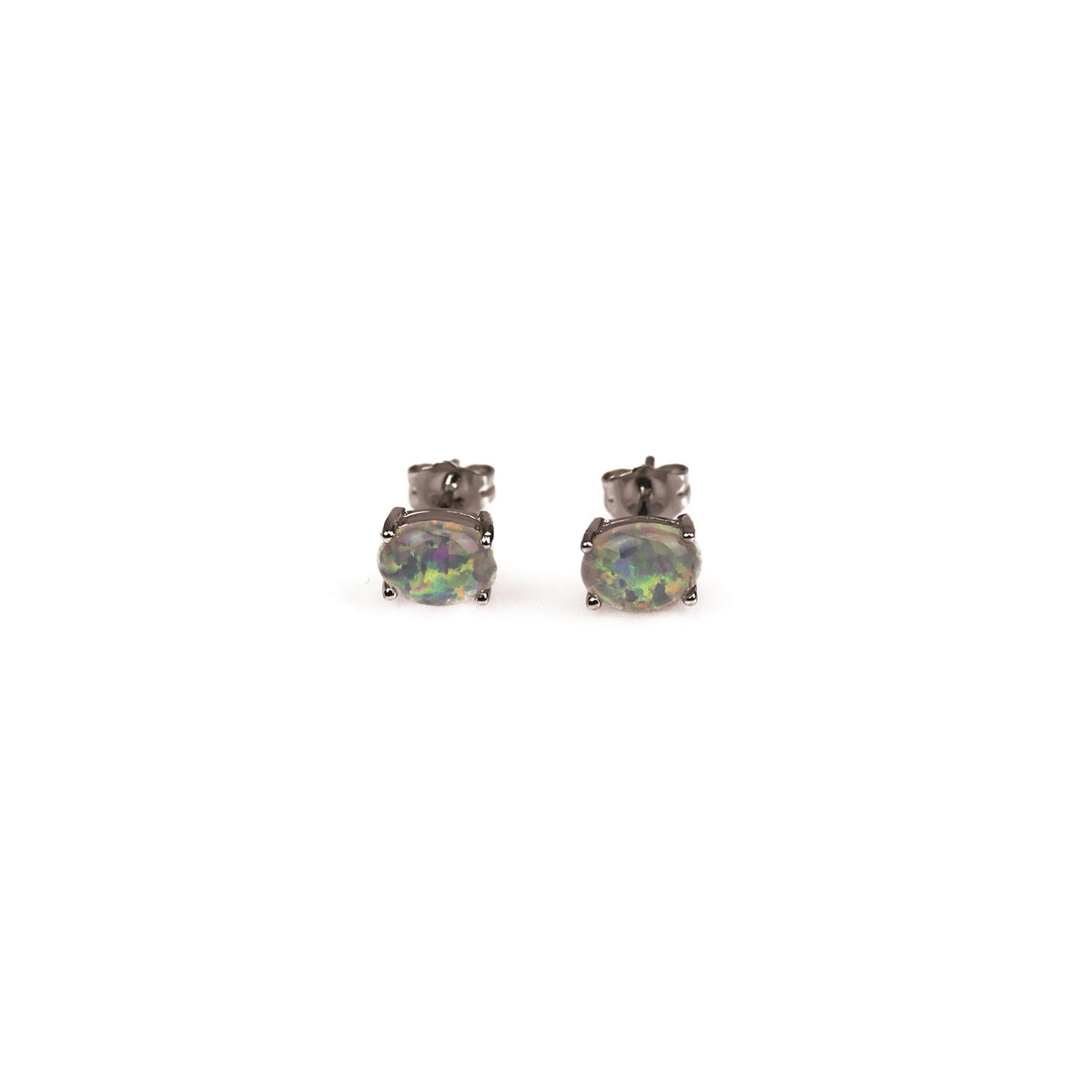 Completely Bella Oval Opal Stud Earrings