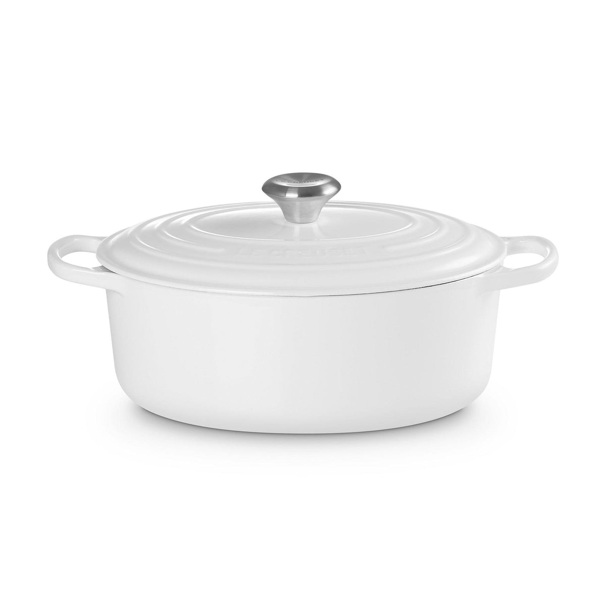 Le Creuset 5qt Signature Cast Iron Oval Dutch Oven White