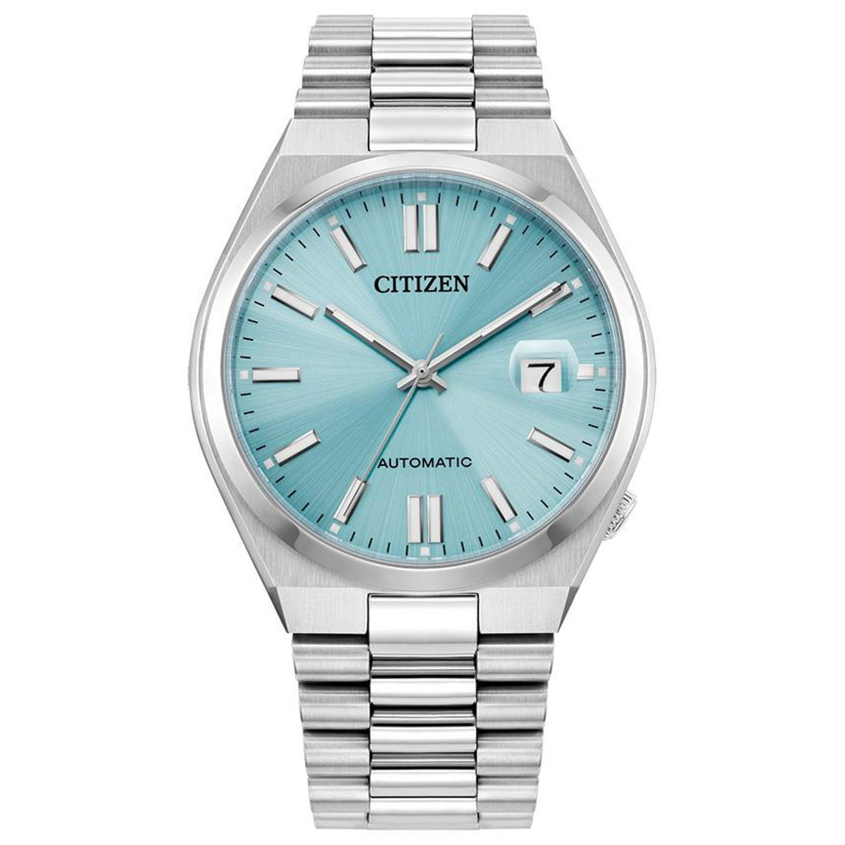 Citizen Men's Tsuyosa Automatic Silver-Tone Stainless Steel Watch Sky Blue Dial