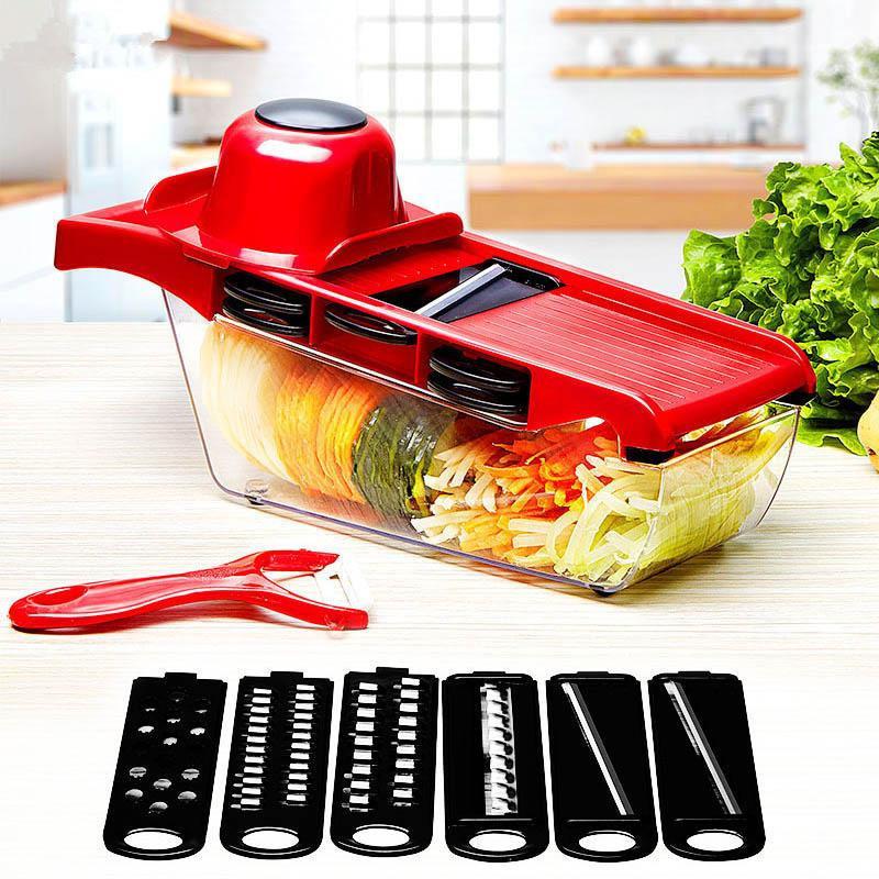 Bella Home 6 Interchangeable Blade Mandoline w/ Peeler