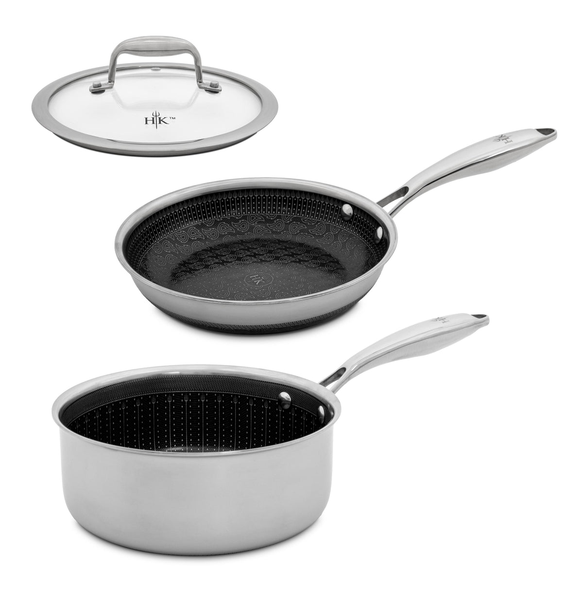 Hell's Kitchen Tri-Clad SS Hybrid 3 Piece Starter Set