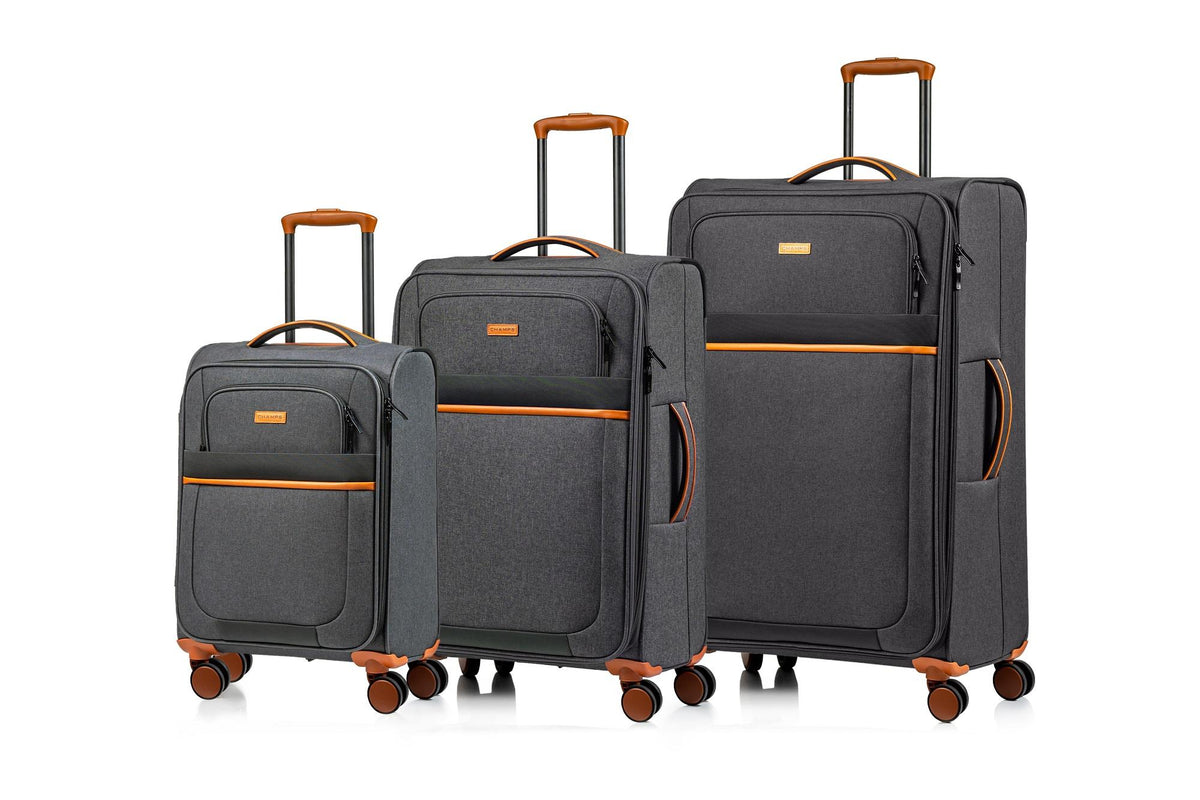 Champs Luggage Classic II Softside Luggage set Size 3 Pieces