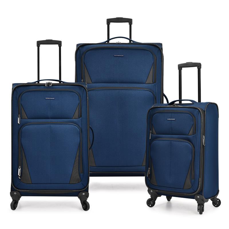 Traveler's Choice Aviron Bay Soft-Side 3-Piece Luggage Set, Navy