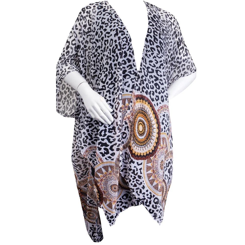 Jessica McClintock Leopard Kimono