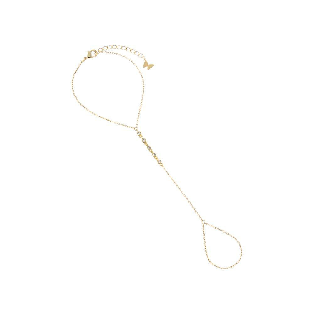 Adina Eden Multi Pear Clustered Hand Chain