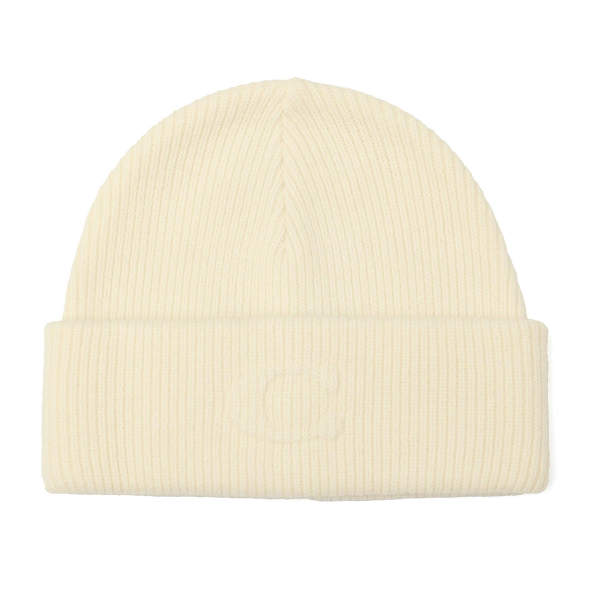 Coach Signature Embossed C Knit Beanie Chalk