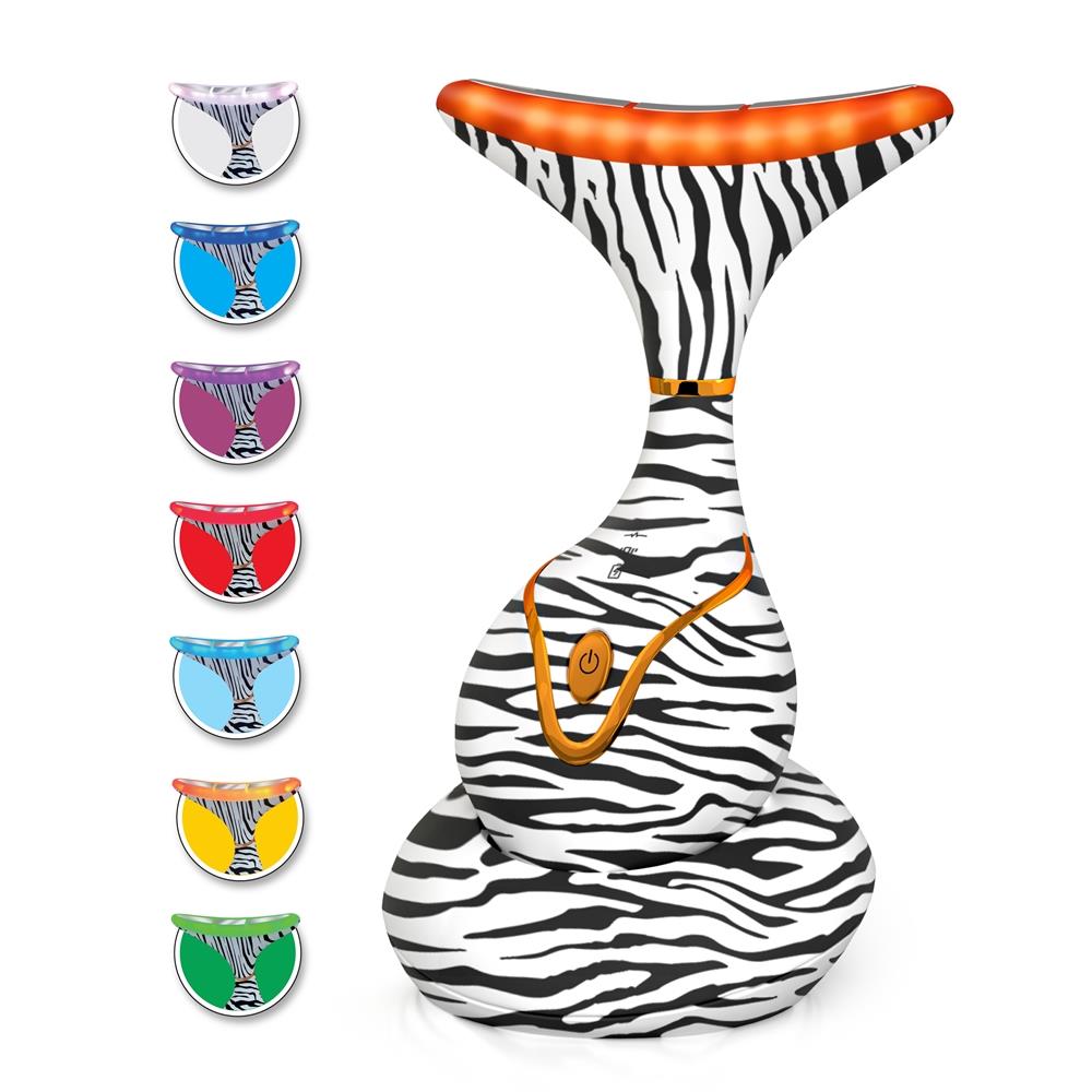 GLO24K 7 Color LED Neck & Face Massager Deluxe