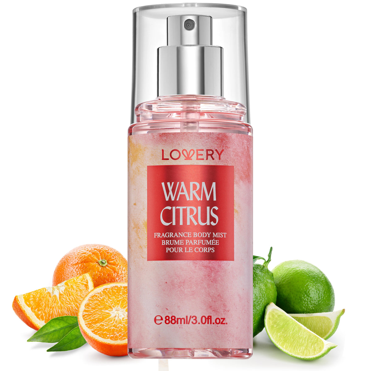 Lovery Warm Citrus Fragrance Body Spray Size 3oz
