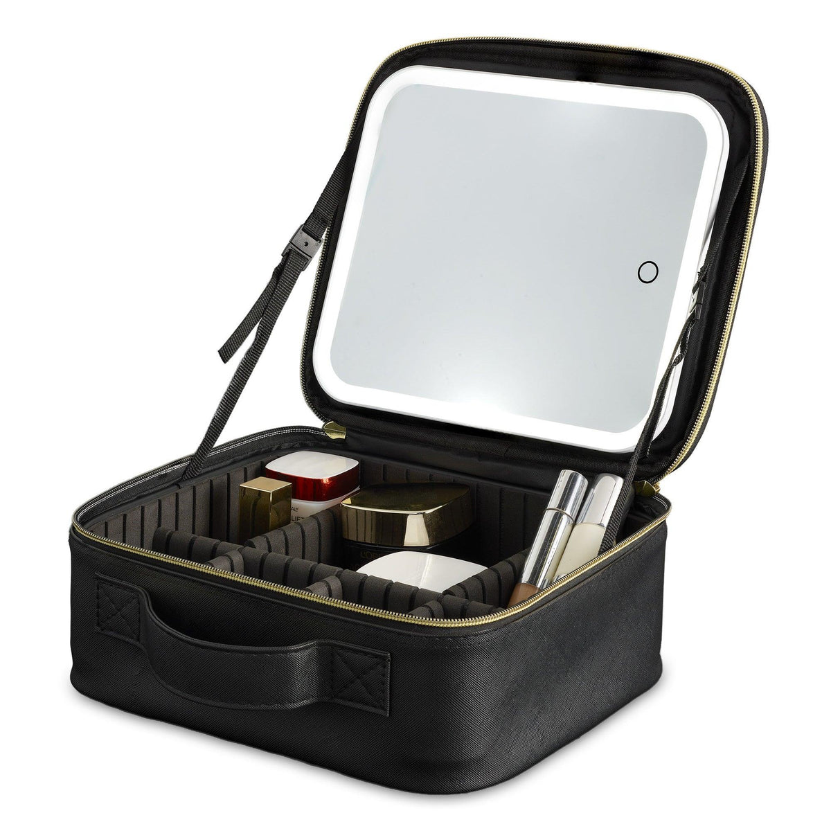 iHome Portable Lighted Vanity Mirror w/ Makeup Case
