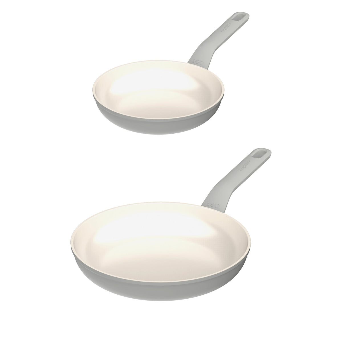 BergHOFF Leo Balance 2pc Nonstick Aluminum Fry Pan Set, Moonmist