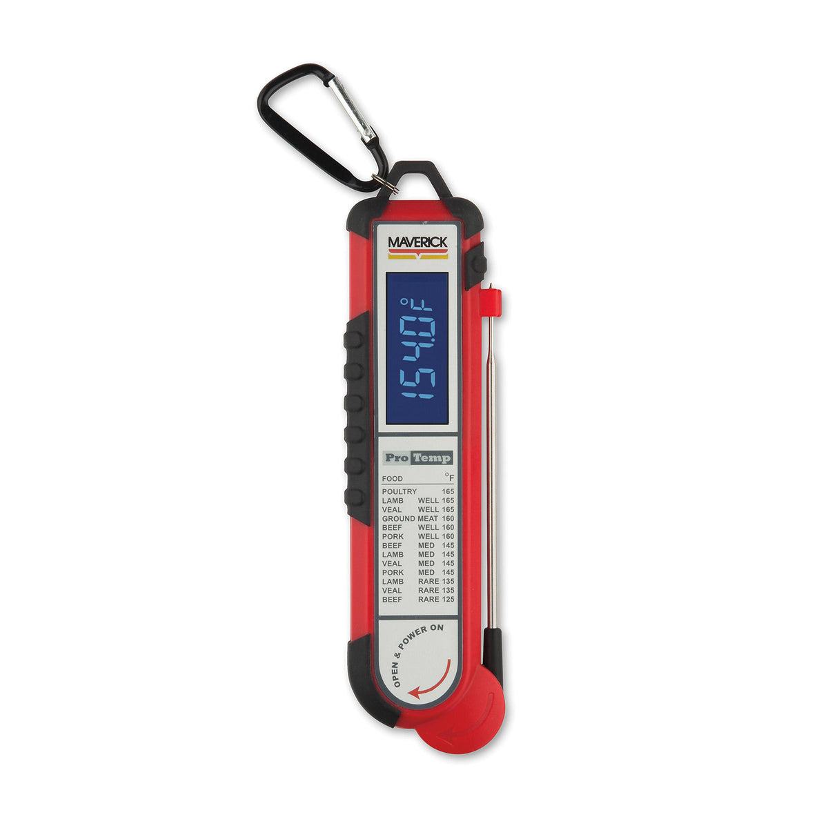 KitchenSupply Maverick - Pro-Temp Professional Thermocouple Thermometer, Red