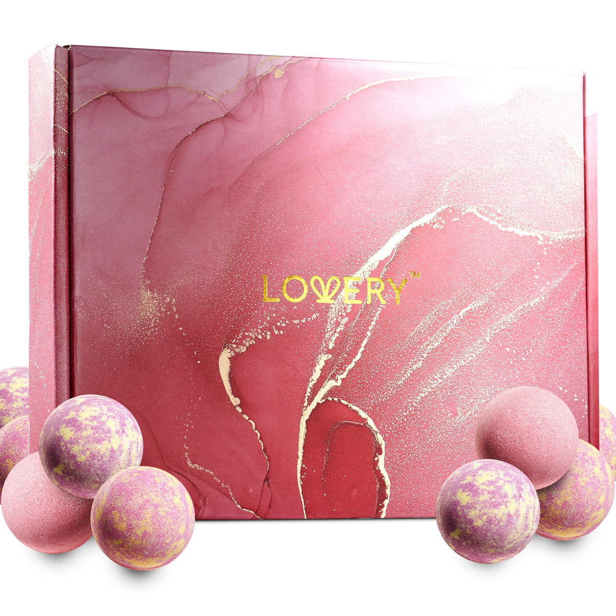 Lovery Handmade Bath Bomb Gift Set Size 30 Pieces
