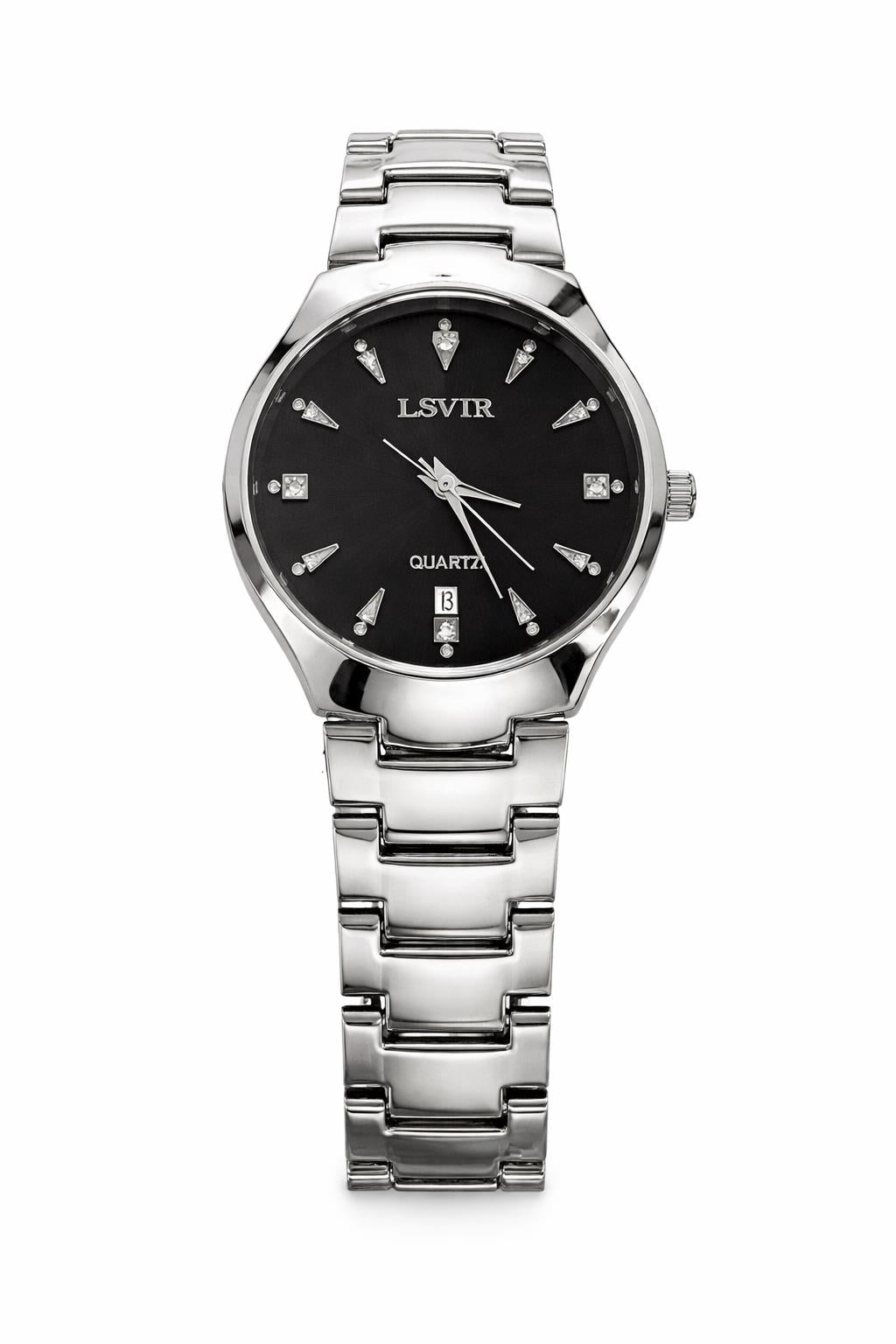 Completely Bella Men's Silvertone Classic Dress Watch
