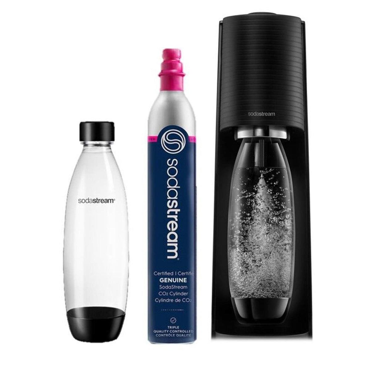SodaStream Terra Sparkling Water Maker Starter Kit Black