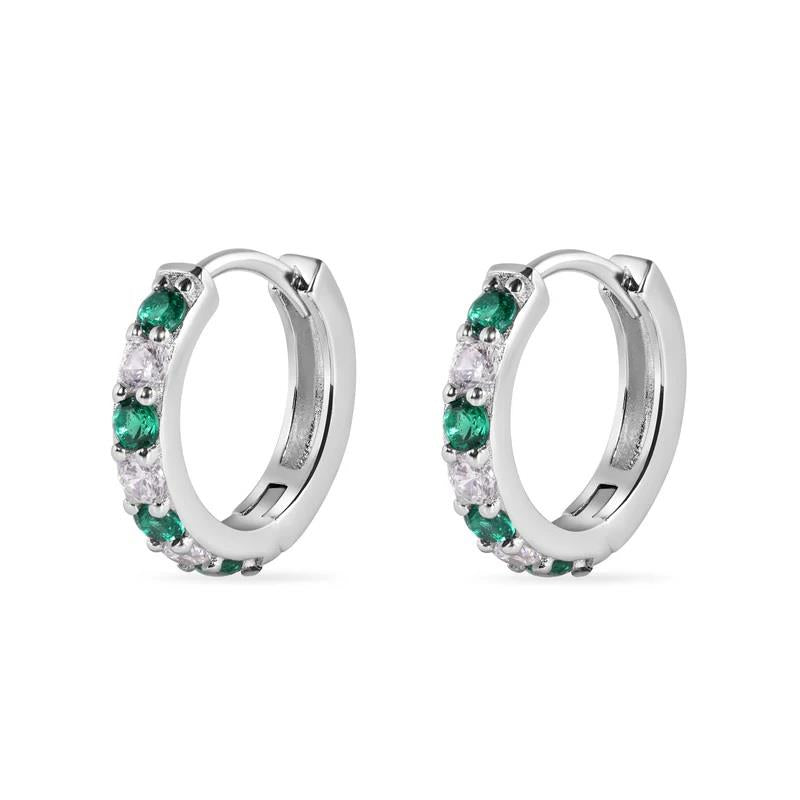Infinity Luxe Jewelry Collection CZ Huggie Earrings