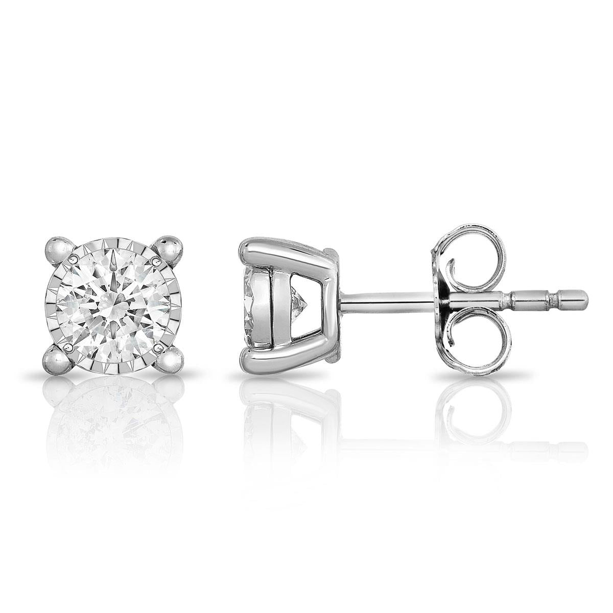 Jilco Inc Diamond Solitaire Earrings