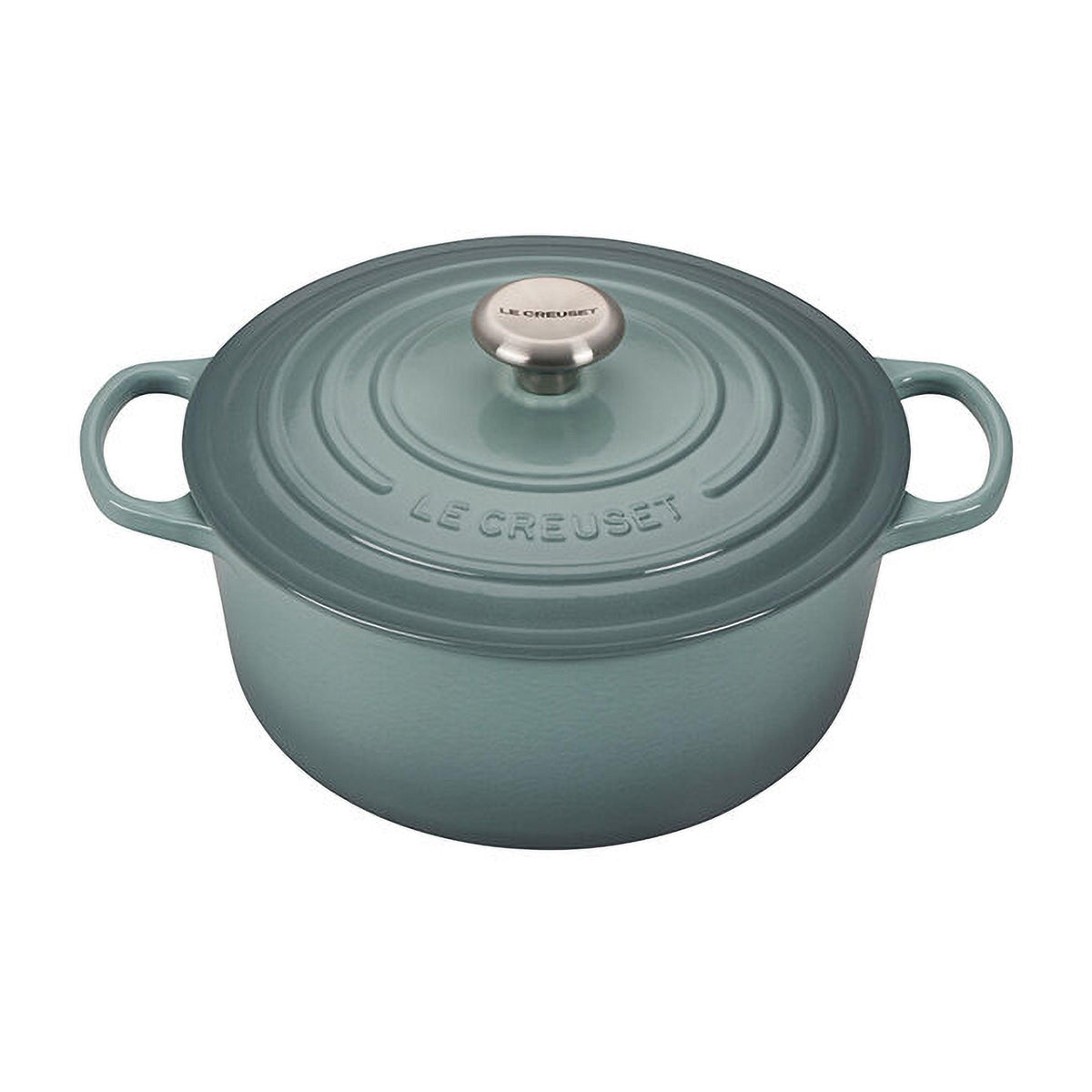 Le Creuset 5.5qt Signature Cast Iron Round Dutch Oven Sea Salt