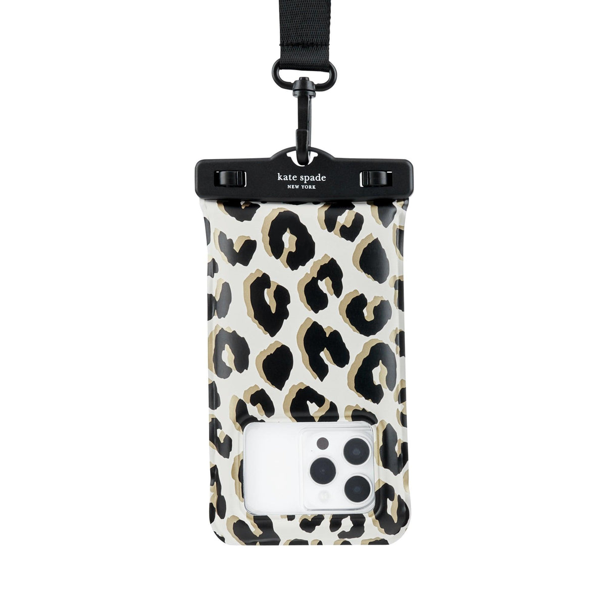 Kate Spade Waterproof Floating Pouch City Leopard
