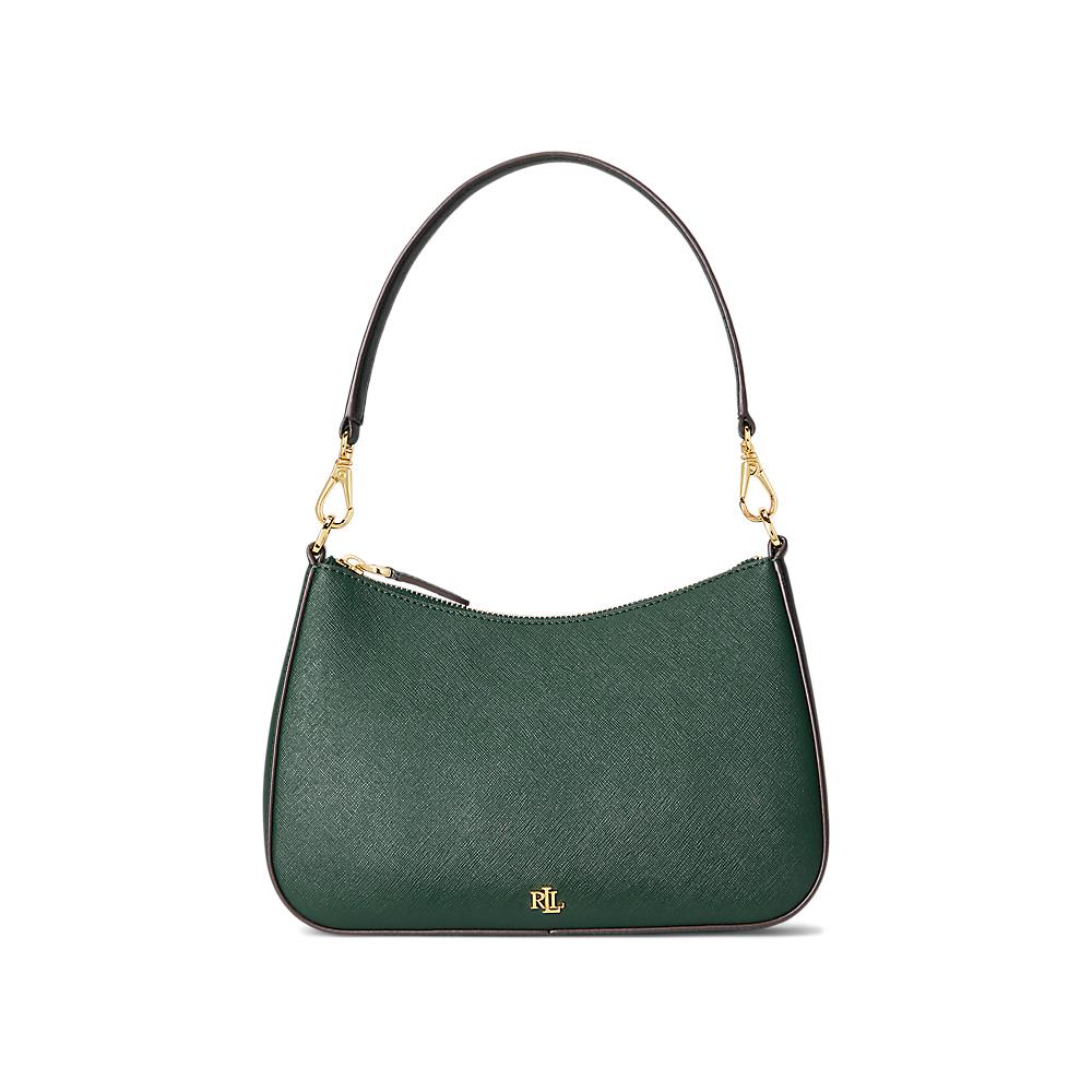 Ralph Lauren Crosshatch Leather Medium Danni Bag