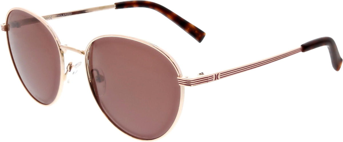 Hurley Women's Polarized Brooklyn Sunglasses Rose Gold