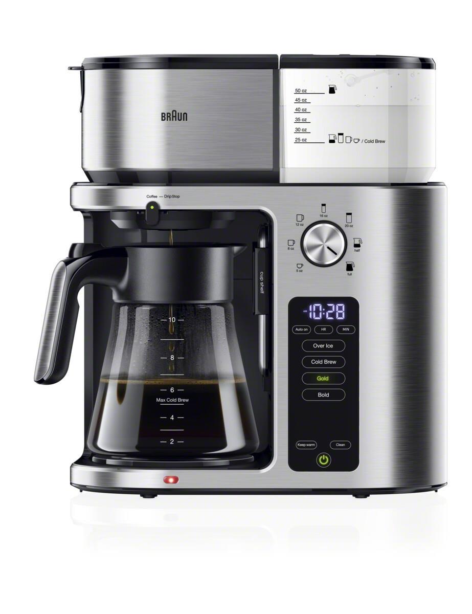 Braun MultiServe 10-Cup Coffee Maker - Stainless Steel/Black