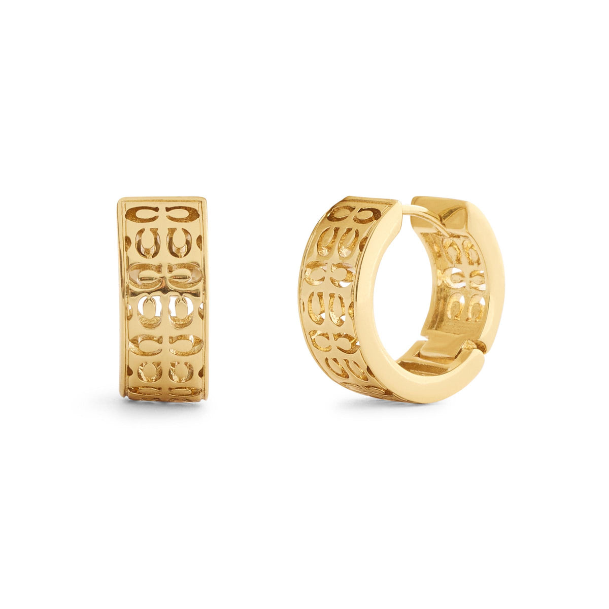 COACH Quilted C Cut Out Huggies - Gold