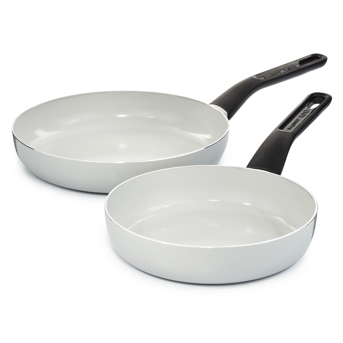 BergHOFF Leo Glints Non-Stick Non-Stick Recyled Aluminum 2pc FP Set, Spirit, 7.75 & 9.5"