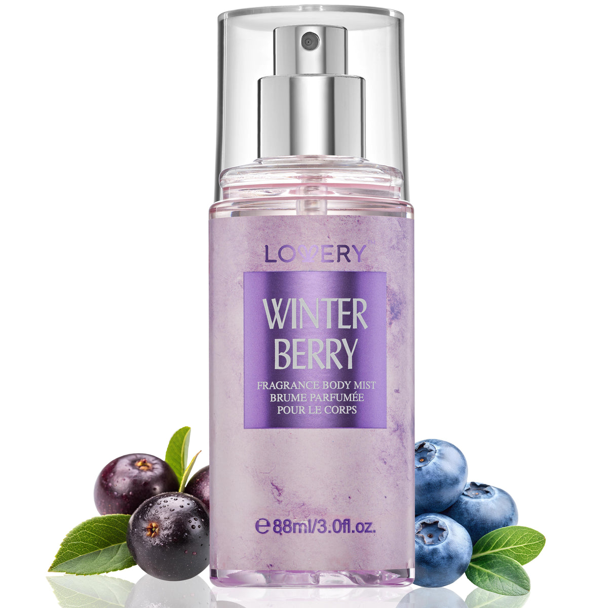 Lovery Winter Berry Fragrance Body Spray Size 3oz