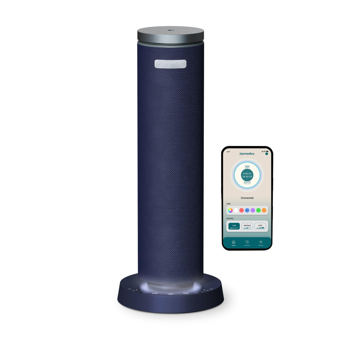 Homedics SereneScent Fabric Waterless Home Fragrance Diffuser Blue - Diffuser ONLY